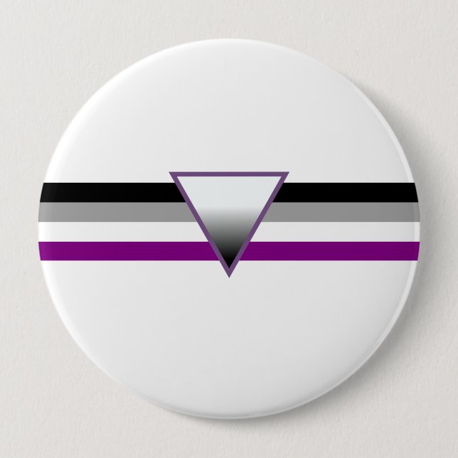 Flag für den asexuellen Stolz Button (Vorderseite)