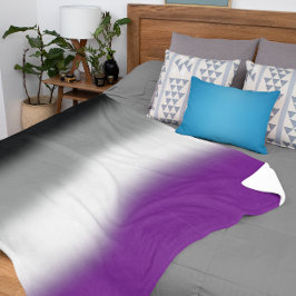 Flag für den asexuellen Stolz - farbenfrohe ACE-Ma Sherpadecke