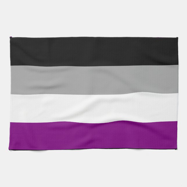 Flag für den asexuellen Stolz Geschirrtuch (Horizontal)