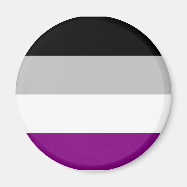 Flag für den asexuellen Stolz Magnet (Vorne)