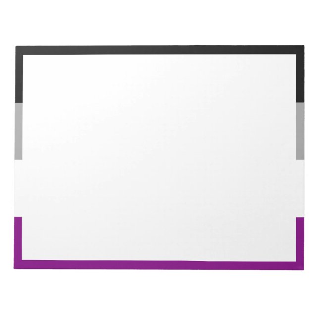 Flag für den asexuellen Stolz Notizblock (Vorderseite)