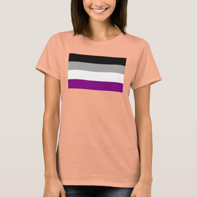 Flag für den asexuellen Stolz T-Shirt (Vorderseite)