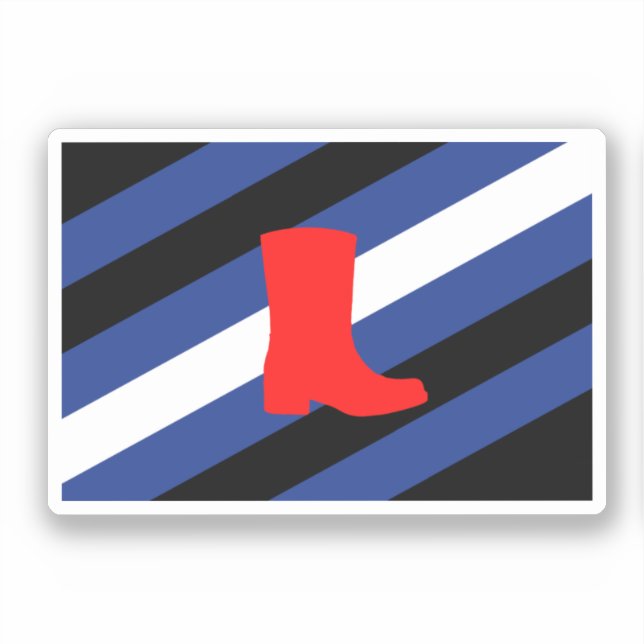 Flag für den Boot-Pride Aufkleber (Vorderseite)