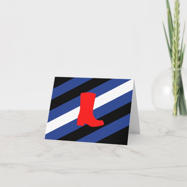 Flag für den Boot-Pride Dankeskarte (Vorderseite)
