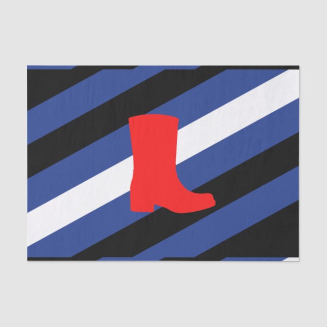 Flag für den Boot-Pride Seidenpapier (Vorderseite)