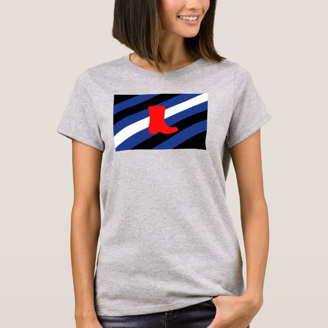 Flag für den Boot-Pride T-Shirt (Vorderseite)