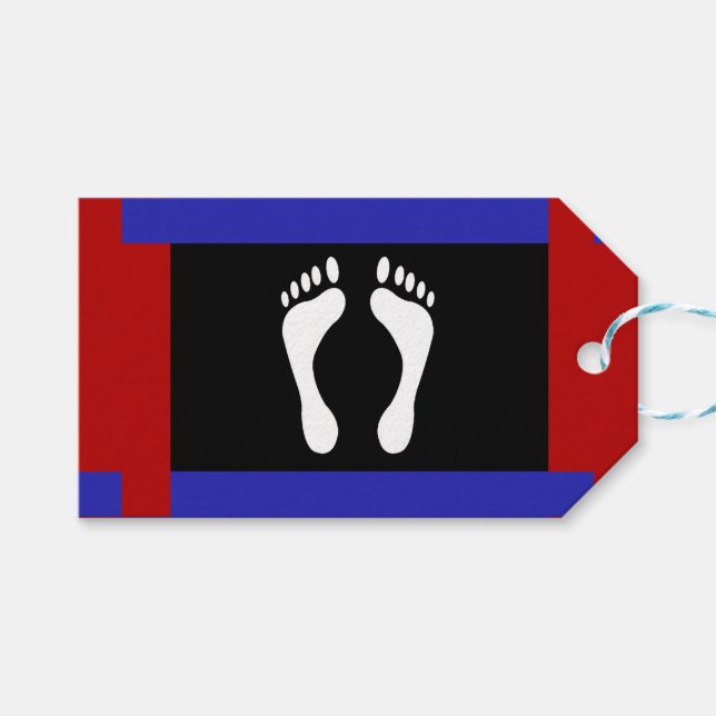 Flag für den Fußboden (Footprint) Geschenkanhänger (Vorderseite (Horizontal))