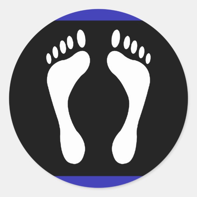 Flag für den Fußboden (Footprint) Runder Aufkleber (Vorderseite)