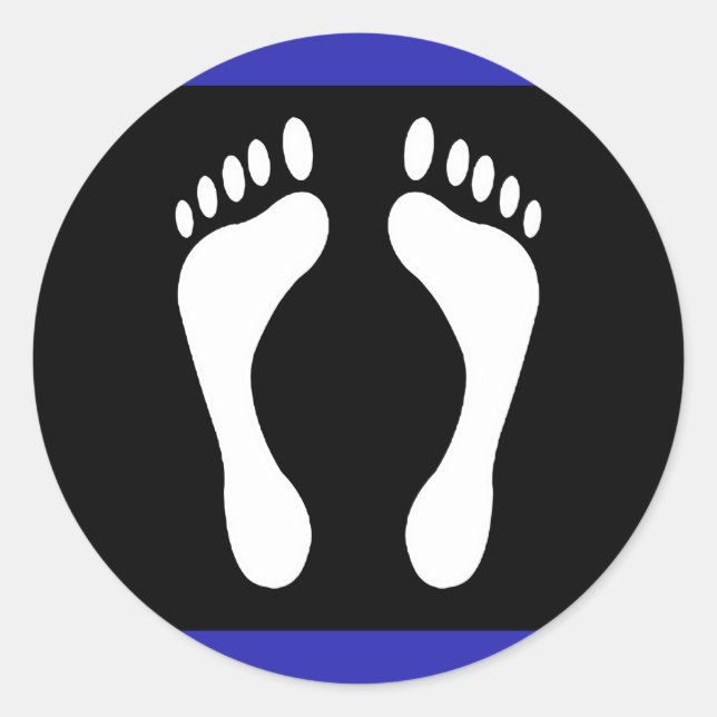 Flag für den Fußboden (Footprint) Runder Aufkleber (Vorderseite)