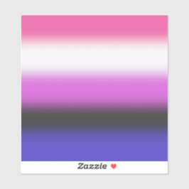 Flag für den Gradient Genderfluid - Flag für Gende Aufkleber