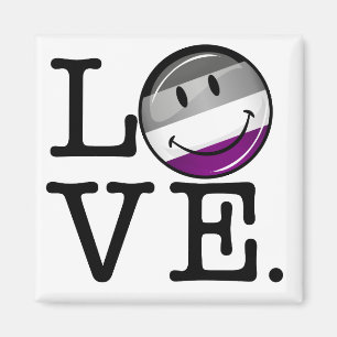 Flag für die asexuelle Liebe Magnet