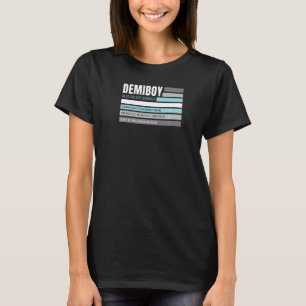 Flag für die Definition von "Male & Agender" T-Shirt