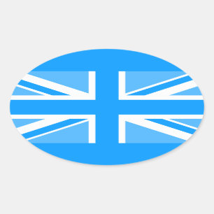 Flag für die Farbunionsbuchse bearbeiten Ovaler Aufkleber