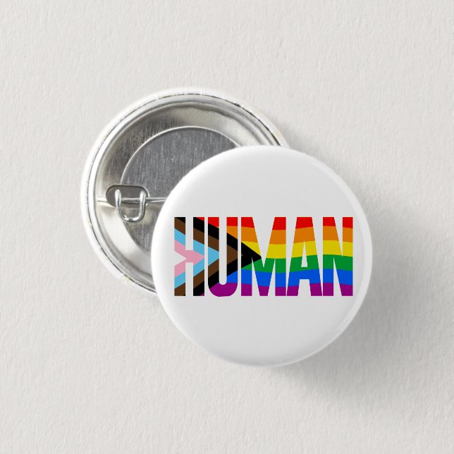 Flag für die Inklusivität Button (Vorne & Hinten)