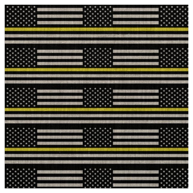 Flag für dünne gelbe Linie Stoff (Muster)