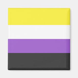 Flag für feste, nicht binäre Pride Magnet