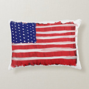 Flag für Folk Art Dekokissen