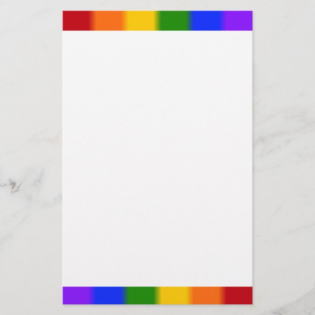 Flag für Gay Pride Briefpapier (Vorderseite)