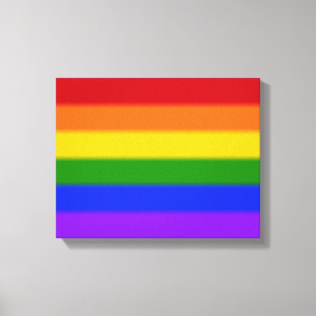 Flag für Gay Pride Leinwanddruck (Vorderseite)