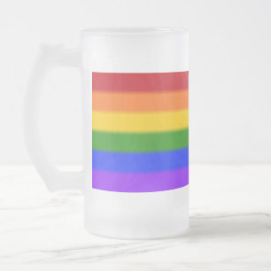Flag für Gay Pride Mattglas Bierglas