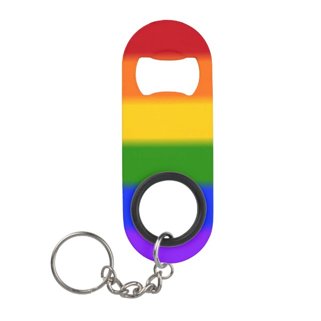 Flag für Gay Pride Mini Flaschenöffner (Vorderseite)
