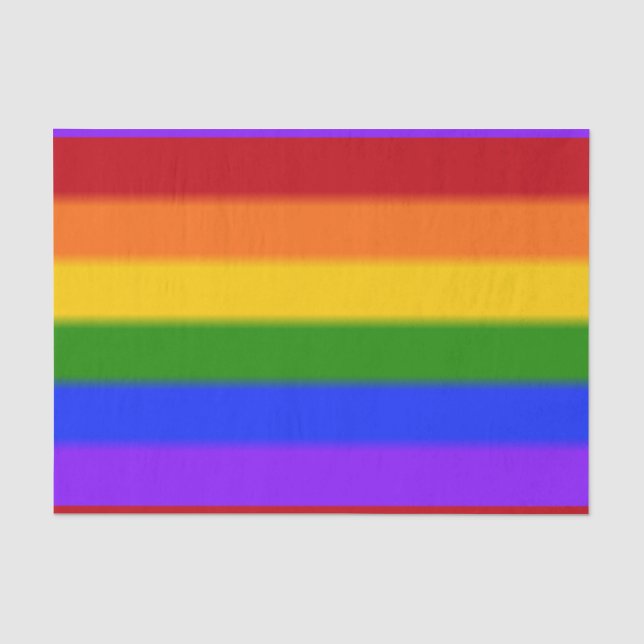 Flag für Gay Pride Seidenpapier (Vorderseite)