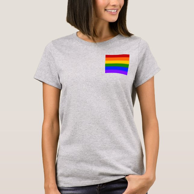 Flag für Gay Pride T-Shirt (Vorderseite)