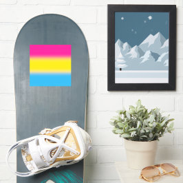 Flag für glänzende Pansexual-Stolz - farbenfrohe P Aufkleber