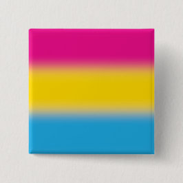 Flag für glänzende Pansexual-Stolz - farbenfrohe P Button