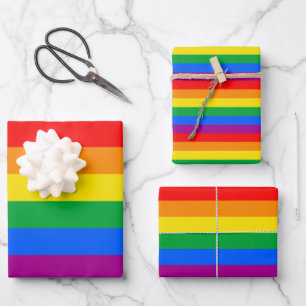 Flag für herkömmliche Gay Pride Geschenkpapier Set