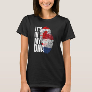 Flag für kanadisches und niederländisches DNA-Erbe T-Shirt