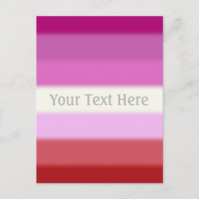 Flag für Lesben Postkarte (Vorderseite)