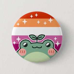 Flag für lesbische LGBT-Fahne Button