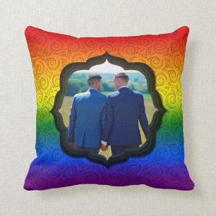 Flag für LGBTQ-Gay-Rainbow-Foto Kissen