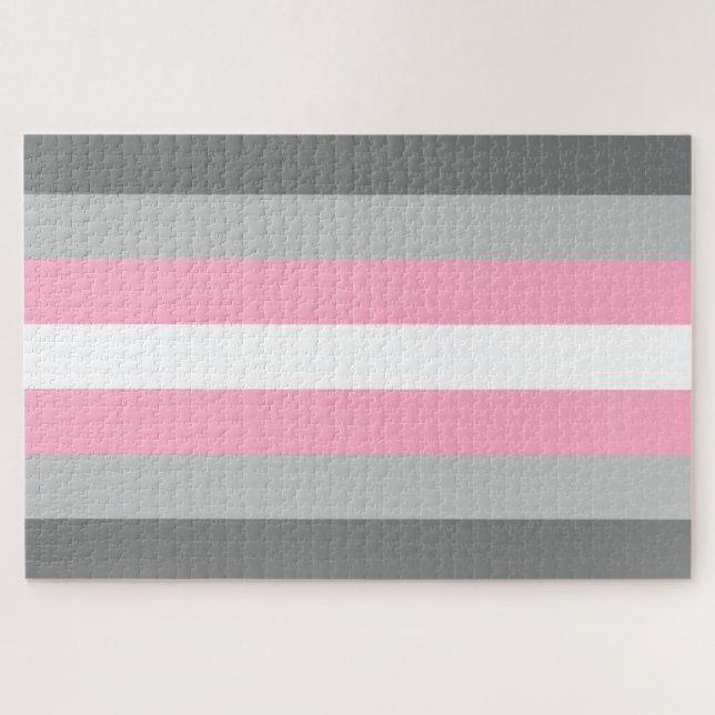 Flag für Mädchen (Demi Girl Pride) (Geschlechtside (Horizontal)