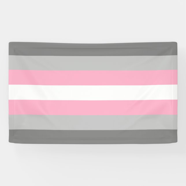 Flag für Mädchen (Demi Girl Pride) (Geschlechtside Banner (Horizontal)