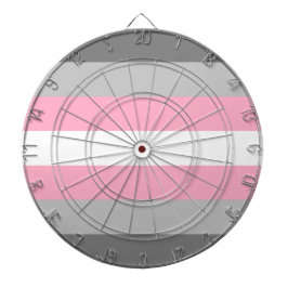 Flag für Mädchen (Demi Girl Pride) (Geschlechtside Dartscheibe