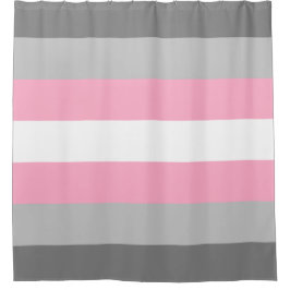 Flag für Mädchen (Demi Girl Pride) (Geschlechtside Duschvorhang