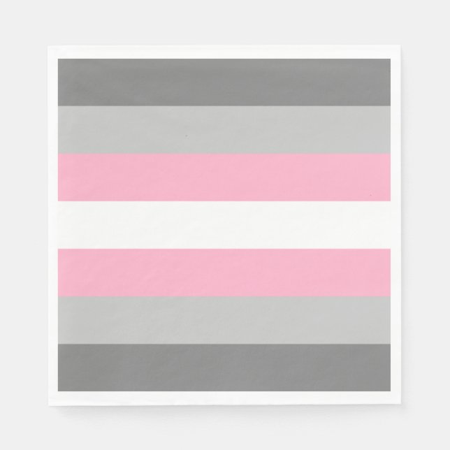 Flag für Mädchen (Demi Girl Pride) (Geschlechtside Serviette (Vorderseite)