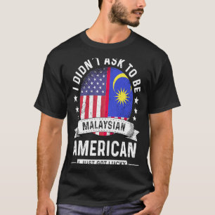 Flag für malaysischer amerikanischer Patriot Groun T-Shirt