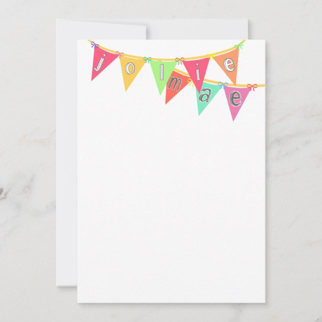 Flag für mich! Bannerpapier Mitteilungskarte (Vorderseite)