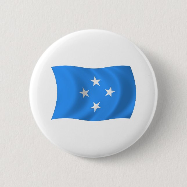 Flag für Mikronesien Button (Vorderseite)