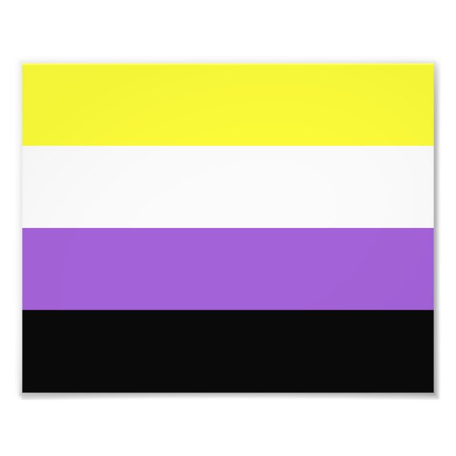 Flag für nicht binäre Prippen Fotodruck (Vorne)