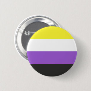 Flag für nichtbinäre LGBTQ-Werte Button