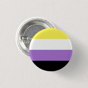 Flag für nichtbinäre Pride Button
