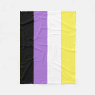 Flag für nichtbinäre Pride Fleecedecke