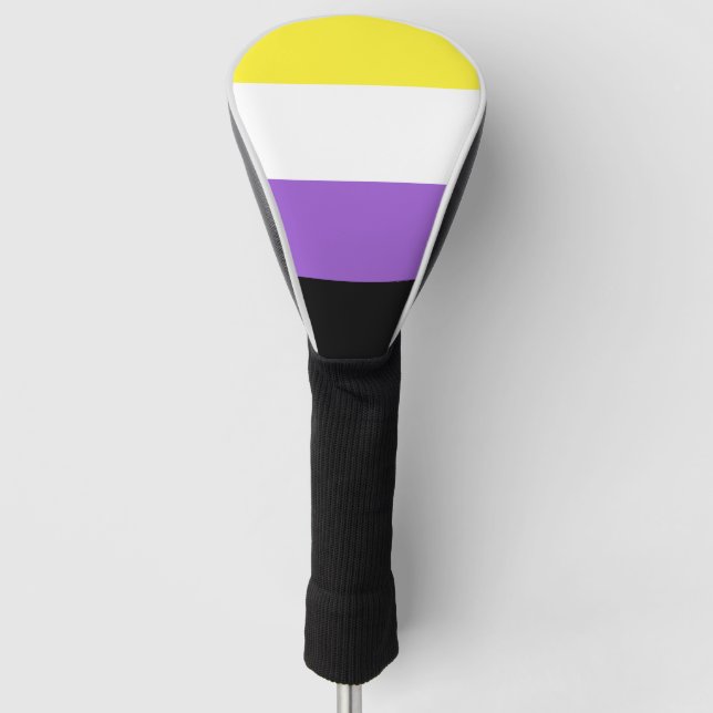 Flag für nichtbinäre Pride Golf Headcover (Vorderseite)
