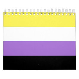 Flag für nichtbinäre Pride Kalender