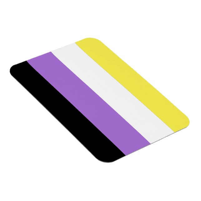 Flag für nichtbinäre Pride Magnet (Rechte Seite)