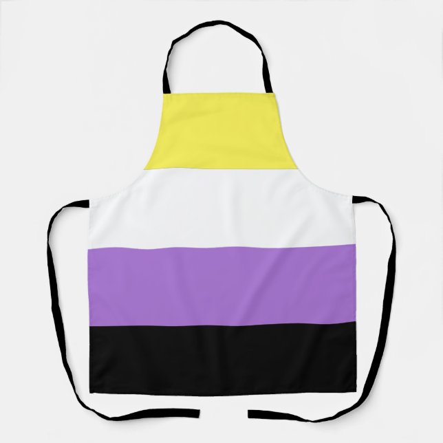 Flag für nichtbinäre Pride Schürze (Vorderseite)